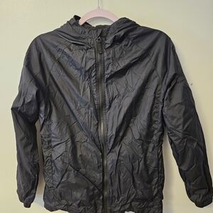 Children's Place Kids Black Hooded Windbreaker